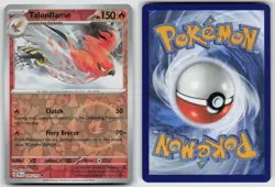Talonflame 030/193 Uncommon Paldea Evolved Pokemon Reverse Holo NM - Image 3