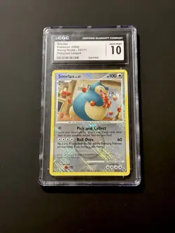 CGC Gem Mint 10 2009 Pokemon TCG Snorlax 33/111 League Promo Holo - Image 1