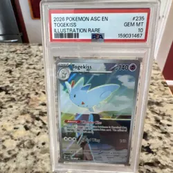 Pokemon Togekiss 235/217 Me: Ascended Heroes Illustration Rare Holo PSA 10 - Image 1