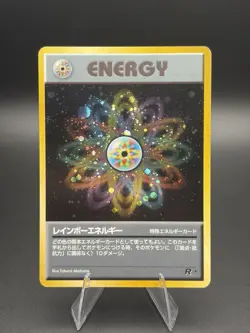 Japanese Rainbow Energy - Team Rocket - Holo Pokemon Card - NM/Mint - Image 1