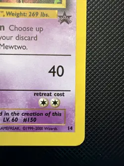 2000 Pokemon Mewtwo 14/53 Wotc Black Star ⭐ Movie Promo #14 LP/MP - Image 4
