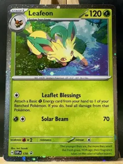 Leafeon - Cosmos Holo Swirl Promo Pokemon TCG SV: Scarlet & Violet 170 NM - Image 1