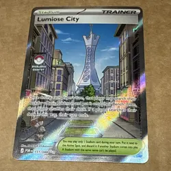 Lumiose City Ultra Rare Pokemon TCG Perfect Order #111/088 - Image 1