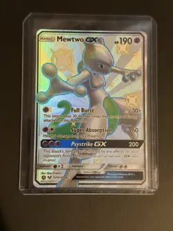 2019 Pokemon MEWTWO GX Hidden Fates Full Art #SV59 Sun & Moon MINT MT - Image 1