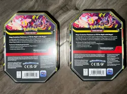 X2 Pokemon Mega Moonlit Mega Clefable ex Tin NEW FACTORY SEALED Lot Of 2 - Image 2