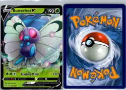 Butterfree V 001/189 Darkness Ablaze Pokemon TCG Holo V Rare NM - Image 3