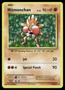 Hitmonchan 62/108 Holo Rare Evolutions Pokemon Holo NM - Image 1