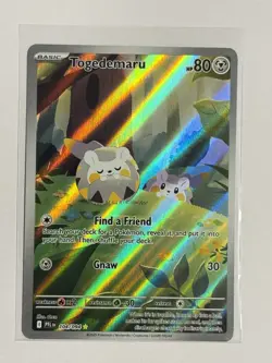 Togedemaru 104/094 Me02: Phantasmal Flames Illustration Rare Holo Pokemon TCG NM - Image 1