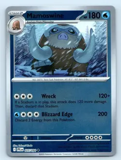 Mamoswine 025/094 Uncommon Phantasmal Flames Pokemon Reverse Holo Near Mint - Image 1