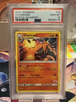 Pokemon PSA 10 GEM MT Charizard 3/70 Battle Academy #39 - Image 1