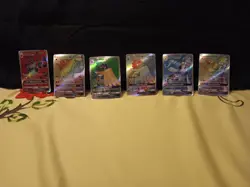 6 pokemon fan art cards lot - Image 1
