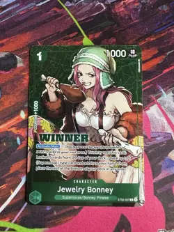 One Piece CCG Jewelry Bonney Tournament Pk. Vol.3 Winner Promo ST02-007 - Image 1