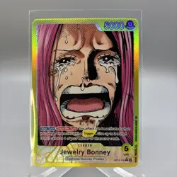 Jewelry Bonney OP13-100 Leader Alt Art Carrying on his Will One Piece TCG ENG - Image 1