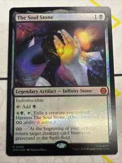 *FOIL* IN HAND THE SOUL STONE (066) Marvel's Spider-man SPM Magic MTG MINT CARD - Image 1