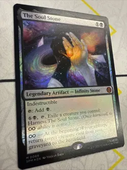 *FOIL* IN HAND THE SOUL STONE (066) Marvel's Spider-man SPM Magic MTG MINT CARD - Image 2