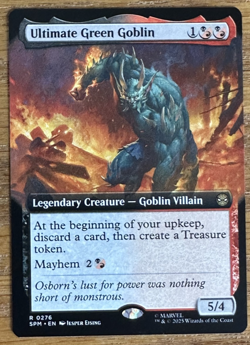 MTG Marvel Spider-Man, Ultimate Green Goblin - Extended Art - Image 1