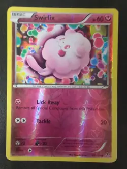 Swirlix 68/119 Reverse Holo XY Phantom Forces Pokemon Card 2014 DMG - Image 1
