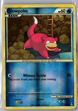 Slowpoke 70/95 Common Call of Legends Pokemon Reverse Holo Near Mint - Image 1