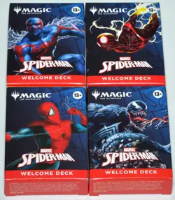4 Spider-Man MTG Welcome Decks San Diego Comic Con SDCC 2025 Magic The Gathering - Image 1