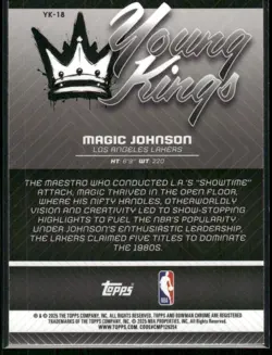 2025-26 Bowman Magic Johnson Young Kings Los Angeles Lakers #YK-18 - Image 2
