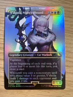 Y'shtola, Night's Blessed (Borderless) Commander: Final Fantasy Foil Mtg NM 207 - Image 1