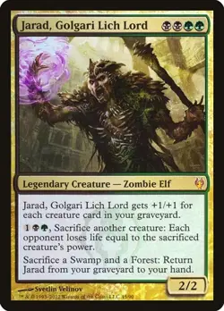 Jarad, Golgari Lich Lord - Foil Duel Decks DDJ LP MTG - Image 1