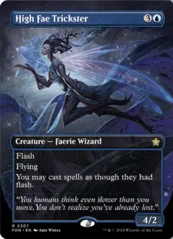 High Fae Trickster (Borderless) R Foundations 307 NM - Image 1