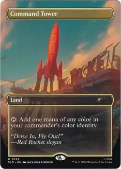 Command Tower - Foil Extended Art Secret Lair LP MTG - Image 1