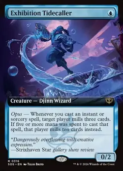 Exhibition Tidecaller - Foil Extended Art SOS LP MTG - Image 1