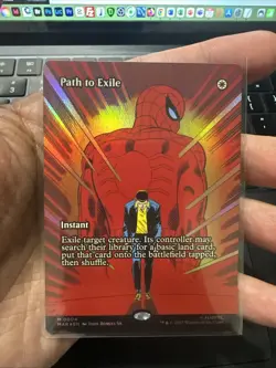 MTG Path to Exile - Borderless, English Marvel Eternal-Legal - Foil - Image 1