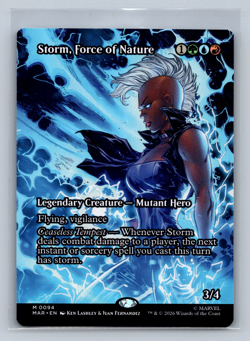 Magic The Gathering Marvel Super Heroes #94 Storm, Force of Nature Borderless - Image 1