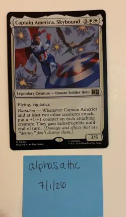Captain America, Skybound MTG Marvel Super Heroes Foil - Image 2