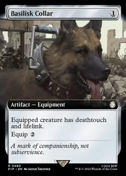 Basilisk Collar - Foil Extended Art PIP LP MTG - Image 1