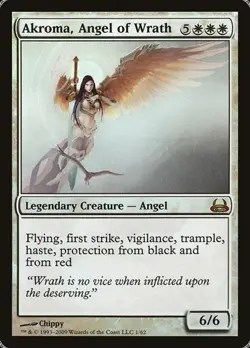 Akroma, Angel of Wrath - Foil Duel Decks DDC LP MTG - Image 1