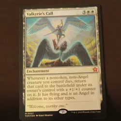 Valkyrie's Call FOIL MTG Foundations Mythic 27 NM - Image 1