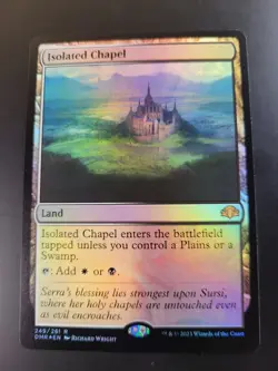 Isolated Chapel 249 FOIL MTG Dominaria Remastered (DMR) Rare NM - Image 1