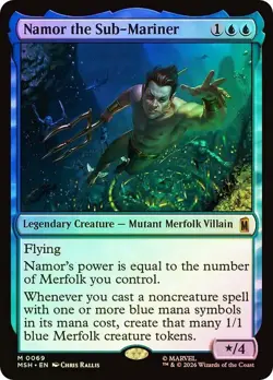 Namor the Sub-Mariner Foil Marvel Super Heroes NM MTG - Image 1