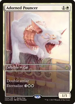 Adorned Pouncer - Foil Promo HOU LP MTG - Image 1