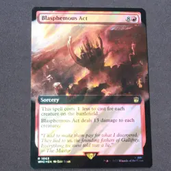 Blasphemous Act Ext. Art Surge FOIL 1063 MTG Universes Beyond: Doctor Who WHO NM - Image 1