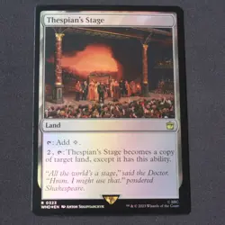 Thespian's Stage FOIL 323 MTG Universes Beyond: Doctor Who WHO Rare NM - Image 1