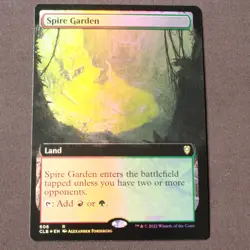 Spire Garden (Extended Art) FOIL 606 MTG Battle Baldurs Gate Rare NM - Image 1