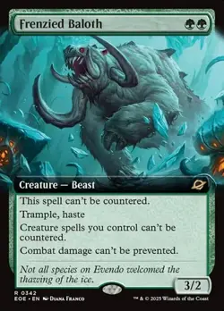 Frenzied Baloth - Foil Extended Art EOE LP MTG - Image 1