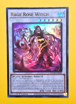 Yugioh Rage Rose Witch DOOD-EN040 Ultra Rare 1st Edition NM. Top Loaded. - Image 1