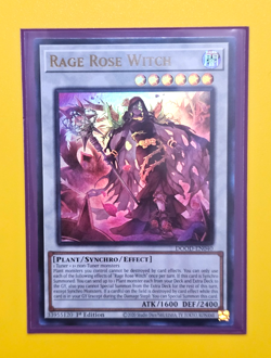 Yugioh Rage Rose Witch DOOD-EN040 Ultra Rare 1st Edition NM. Top Loaded. - Image 2