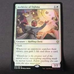 Archivist of Oghma FOIL MTG Battle for Baldur's Gate Rare 4 NM - Image 1