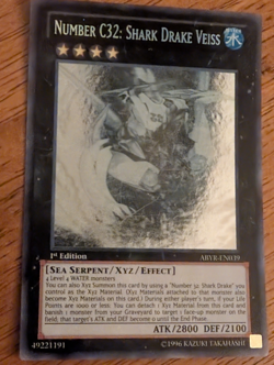Konami Yu-Gi-Oh! Number C32 Shark Drake Veiss ABYR-EN039 1st Ed EN - Image 1