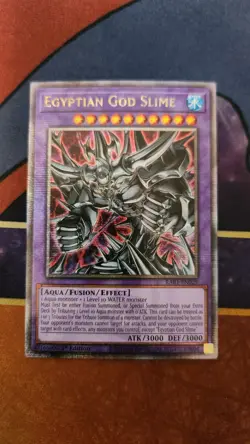 YuGiOh! Egyptian God Slime - RA01-EN029 - Quarter Century Secret Rare 1st Ed NM - Image 1