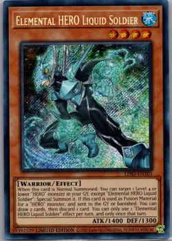 Elemental HERO Liquid Soldier LDS3-EN103 Legendary Duelists Yu-Gi-Oh Limited LP - Image 1