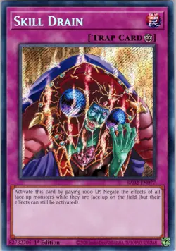 Yu-Gi-Oh! TCG Skill Drain (Secret Rare) RA02 RA02-EN077 NM - Image 1