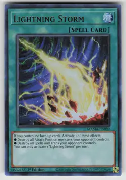Lightning Storm MAMA-EN089 Ultra Rare Magnificent Mavens Yu-Gi-Oh 1st Edition NM - Image 1